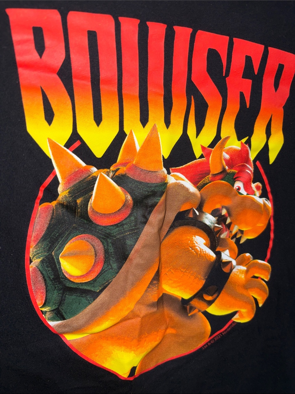 Abercrombie & Fitch -Bowser Graphic Long-Sleeve Shirt Size 9/10 - Picture 8 of 15